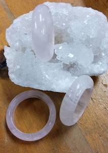 Products: Rose Quartz Crystal Band Ring