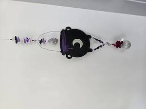 Products: Large Cauldron Amethyst Suncatcher