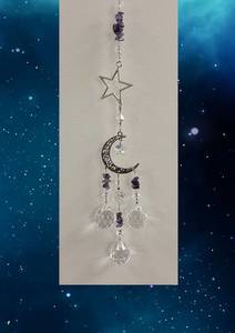 Products: Amethyst Star and Moon Triple Suncatcher