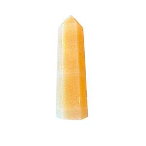 Points: 83mm Orange Calcite Point