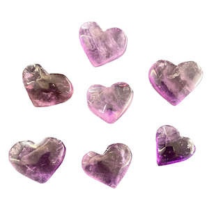 Carvings: 10-15g Amethyst Heart
