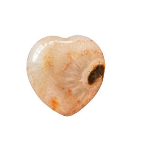 Carvings: 30mm Fire Quartz Heart