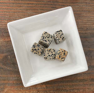 Carvings: Dalmatian Jasper Cube