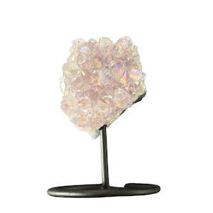 Aura Amethyst on stand Raw