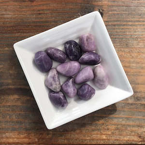 Tumbles: 10-15g Lepidolite $4 Tumble