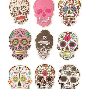 Skulls: Sugar Skull 8pc Sheet of Stickers