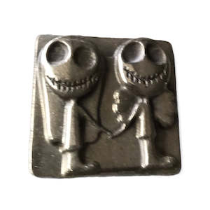 Nightmare Before Christmas: Pyrite Jack Skellington & Sally carved Slab