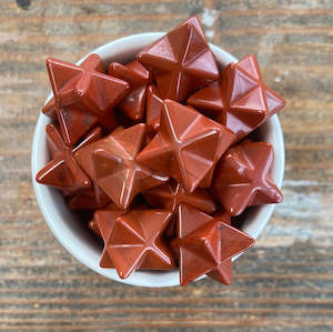 Merkaba Stars: Red Jasper 13mm Merkaba Star