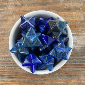 Merkaba Stars: Lapis Lazuli 13mm Merkaba Star