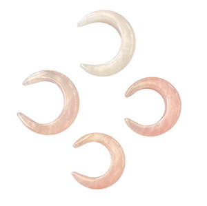 30-35mm Rose Quartz New Moon