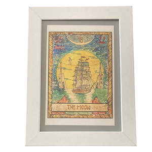 Framed Vintage Art-The Moon