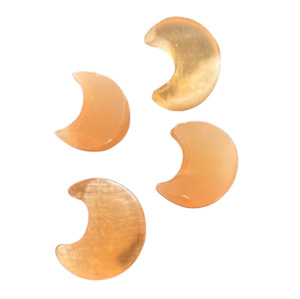 Stars And Moons: Honey Calcite Moon