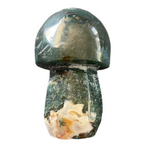 152g Moss Agate Mushroom