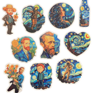 Stars: Sunflower Starry 10pc Bag of Stickers