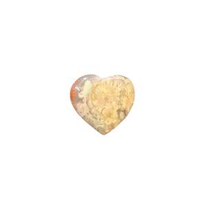 The Hive Collection: 22g Flower Agate Heart