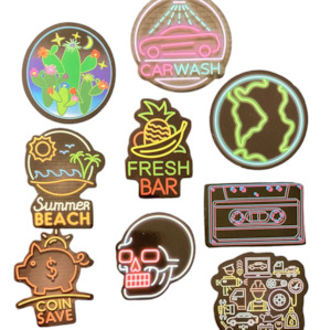 Stickers: Neon Lights 10pc Bag of Stickers