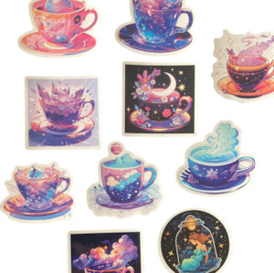 Stickers: Retro Cup 10pc Bag of Stickers