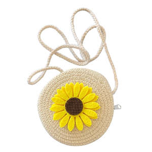 Bags And Purses: Braided Sunflower Bag