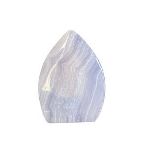 Statement Pieces: 27g Blue Lace Agate Flame