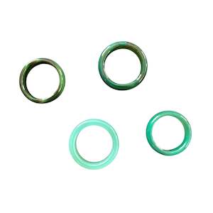 Rings: Green Agate Ring