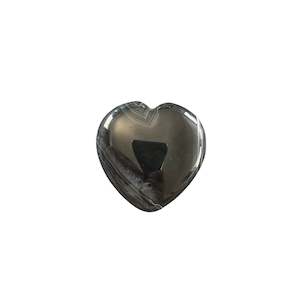 35g Black Agate Heart