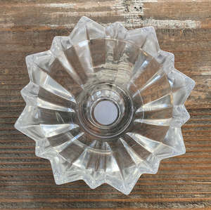 Round glass trinket bowl