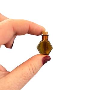 Orange Mini Hexagon Wish Bottle