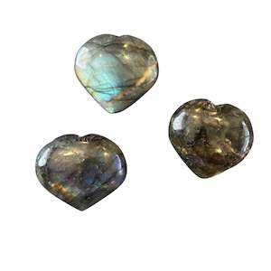 Hearts: 25-30g Labradorite Heart