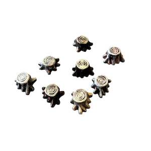 Mini Animals And More: Dark brown Mini Tree Stump Fairy Garden Accessories