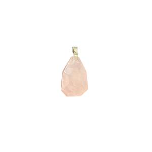 Pendants And Necklaces: Rose Quartz Faceted Pendant
