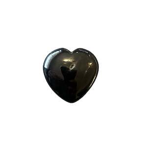32g Black Agate Heart