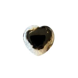 29g Black Agate Heart