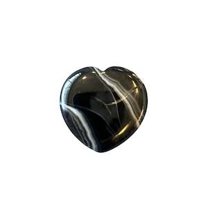 Hearts: 37g Black Agate Heart
