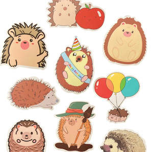 Stickers: Hedgehog 10pc Bag of Stickers