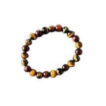 8mm Mixed Tiger Eye Bracelet