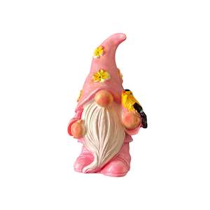 Pink Bird Gnome