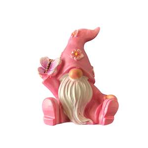 Animals: Pink Butterfly Gnome