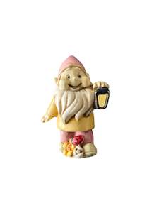 Halloween: Pink Hat Gnome with lantern