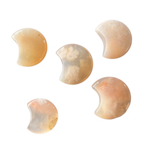 Stars And Moons: Flower Agate Moon