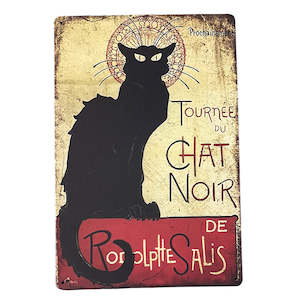 Chat Noir Metal Wall Art