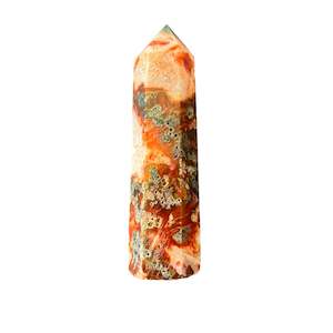 Fae: 91mm Red Moss Agate Point