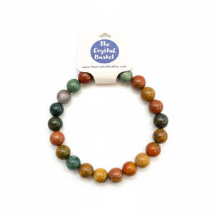 Bracelets: 8mm Ocean Jasper Bracelet