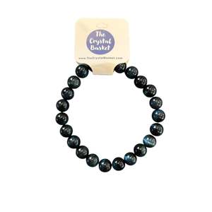 Bracelets: 8mm Blue Tiger Eye Bracelet