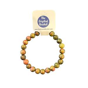 Bracelets: 8mm Unakite Bracelet