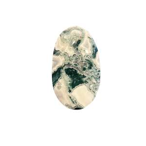 Palm Stones: 96g Moss Agate Palm Stone