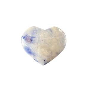 Hearts: 96g Sodalite in Quartz Heart