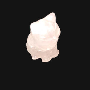 Crystals: Rose Quartz Cat 4cm