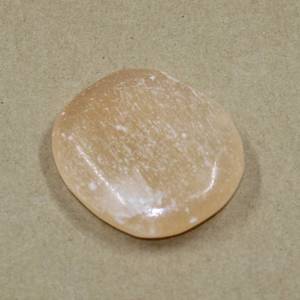 Flat Meditation Stones: Orange Selenite Flatstone