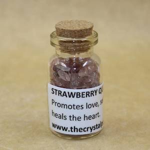 Bottle Strawberry Quartz Chip
