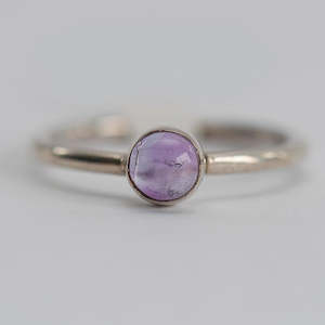 Rings: Amethyst Stacker Rings S/S